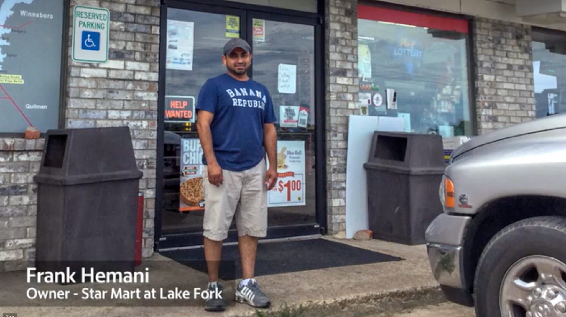 Store owner Frank Hemani posing in front of his business,�Photo Credit: The Sun News