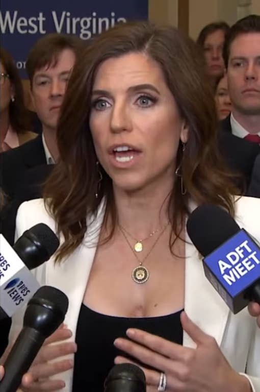 Nancy Mace speaking to reporters