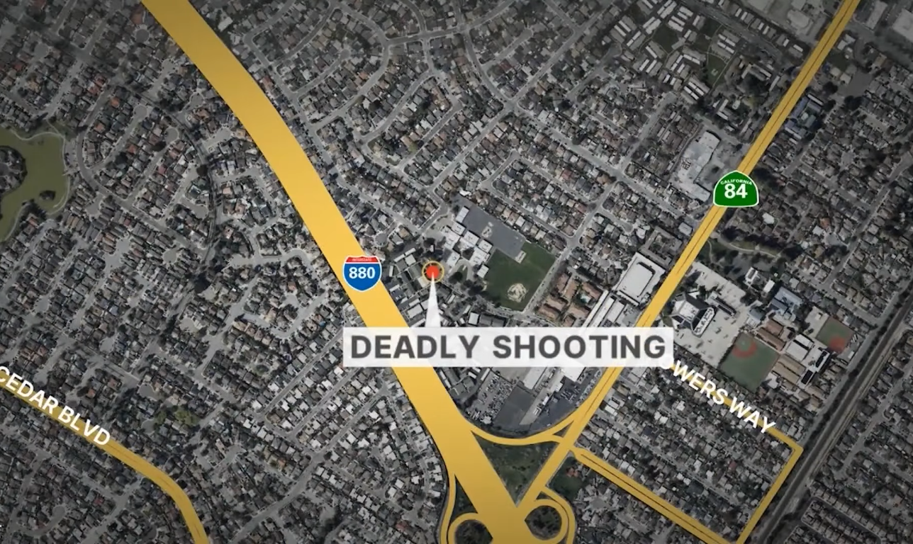 The location where a teenage suspect was killed after an alleged home invasion, Photo Credit: KRON 4/Youtube