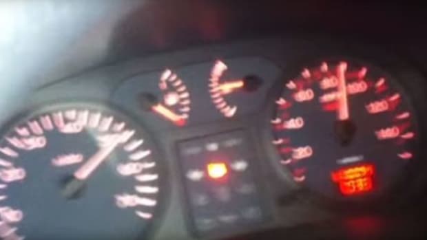 Screenshot, speedometer shows the car going at 90 mph