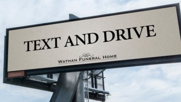 Motorists Shocked By 'Text And Drive' Billboard  (Video) Promo Image