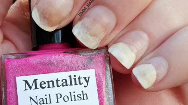 the results of applying mentality nail polish