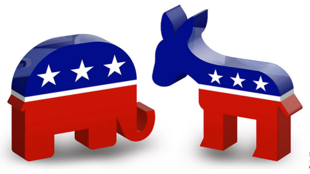Republican Elephant, Democratic Donkey