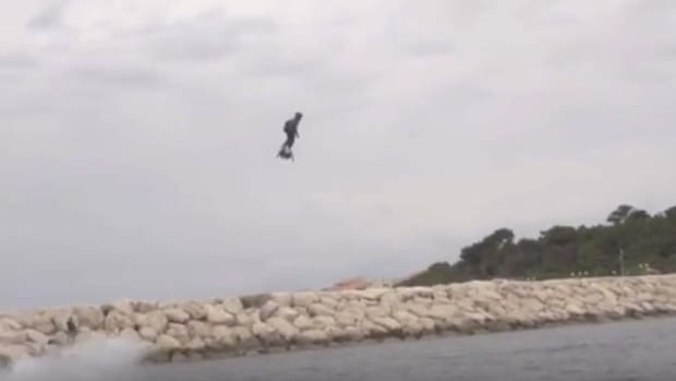 Man Sets Record For Farthest Hoverboard Flight (Video) Promo Image