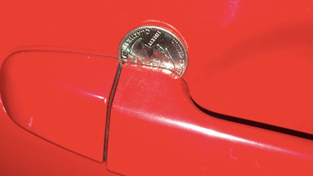 Coin In Car Door.