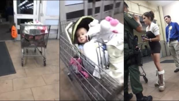 Suspected Shoplifter Runs, Leaves Baby In Cart (Video) Promo Image