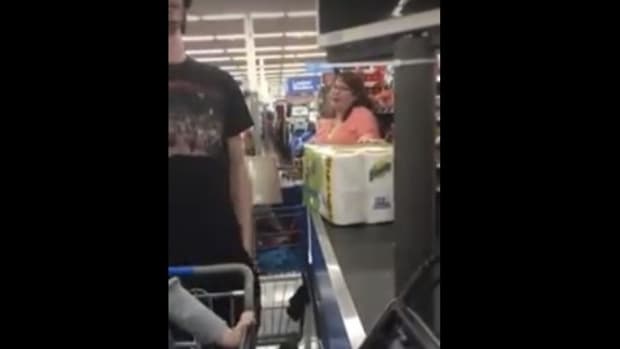 Woman Yells At Man Over Food Stamps At Wal-Mart (Video) Promo Image