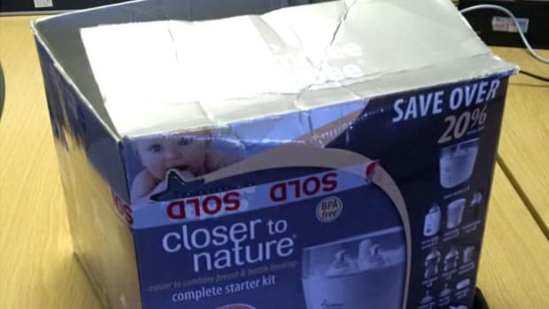 photo of baby found abandoned in box