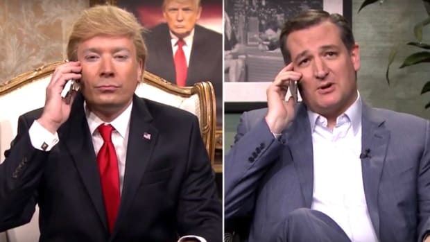 Jimmy Fallon Does His 'Trump' With Ted Cruz (Video) Promo Image