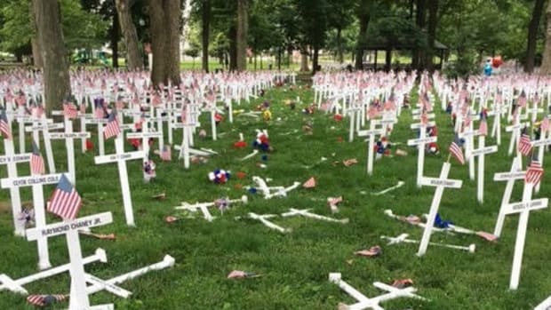 160 Crosses Damaged At Veteran Display (Photos) Promo Image