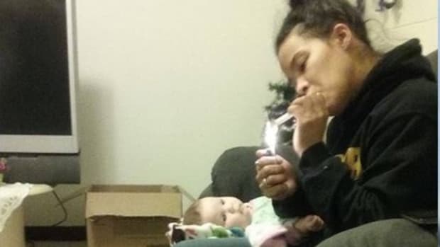Missouri Mom Arrested For Smoking Meth Next To Baby Promo Image
