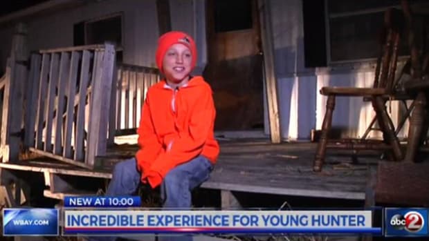 10-year-old kyler verbeten after his first hunt
