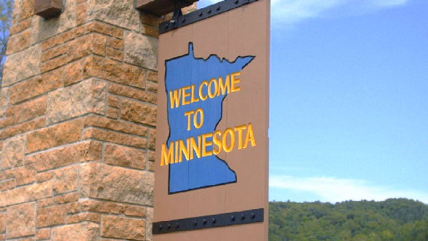 Welcome To Minnesota Sign