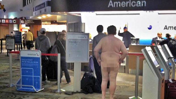 A Naked Man At Nashville International Airport