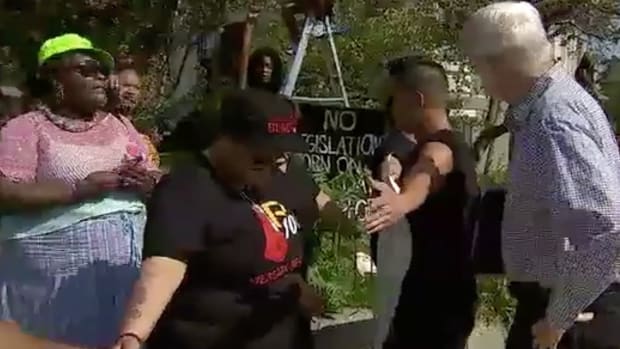 BLM Protesters Block Elderly Man, Video Goes Viral (Video) Promo Image