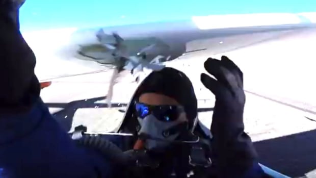 Cockpit Camera Films Plane Collision On Runway (Video) Promo Image