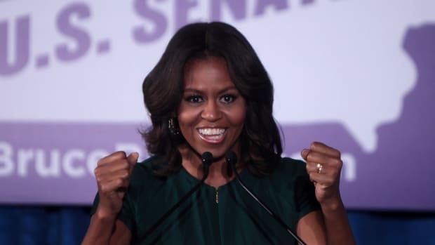Michelle Obama Visits Public School In Washington Promo Image