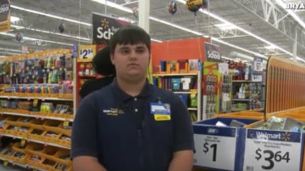 Teen Walmart Worker Uses Paycheck For Kids (Video) Promo Image