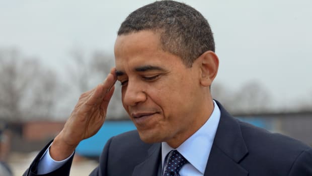 Obama Sporting A Relaxed Look In Cool Leather Jacket (Photo) Promo Image