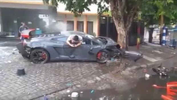 Pictures Of Lamborghini Driver At Scene Of Deadly Accident Go Viral (Video) Promo Image