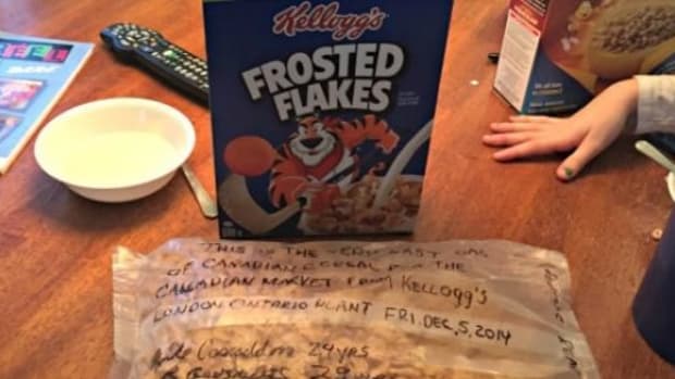 Here's The Surprising Message This Family Found Written On Their Kellogg's Cereal (Photo) Promo Image