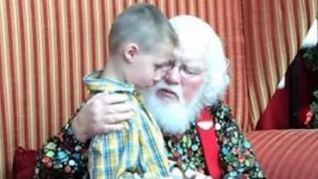 Autistic Boy Has Heartwarming Visit With Santa (Video) Promo Image