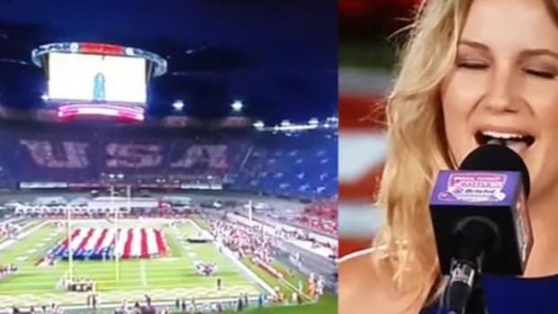 Singer Stuns Crowd After Opening Her Mouth In Response To Anthem Controversy Promo Image