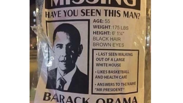 Obama Missing Person Posters Seen Worldwide Promo Image