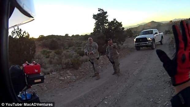 Video Shows Bikers Held At Gunpoint Near Area 51 (Video) Promo Image