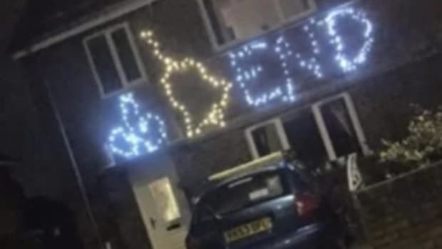 Man Arrested For 'Offensive' Christmas Lights (Video) Promo Image