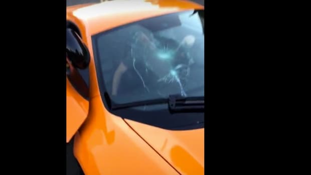 Skateboarder Smashes Windshield Of $250K Car (Video) Promo Image