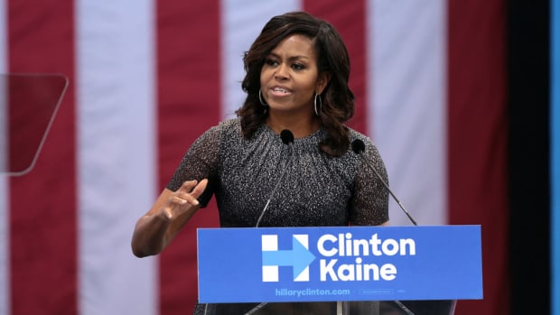 Michelle Obama Ignores TMZ Reporter's Question (Video) Promo Image