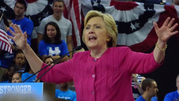 Clinton: Trump Giving A 'Megaphone' To Hate, Nativism Promo Image