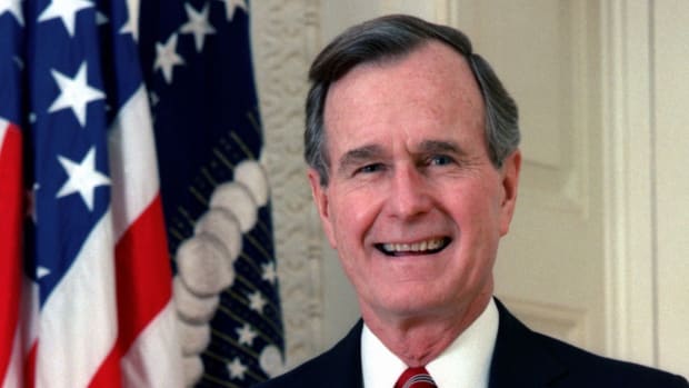 George H.W. Bush Won't Attend Trump Inauguration Promo Image