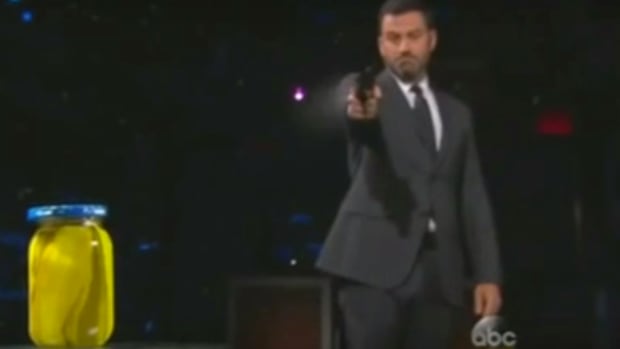 Jimmy Kimmel Mocks Pickle Conspiracy Theory (Video) Promo Image