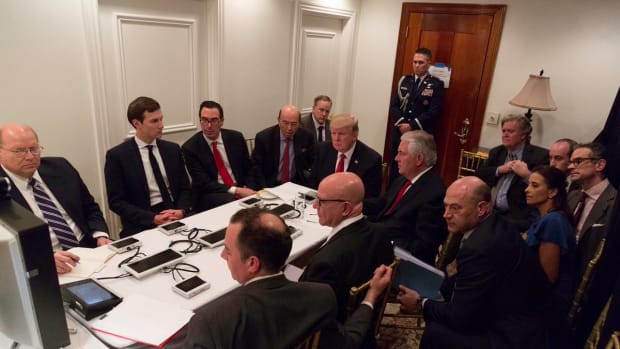 Trump Orders Syria Airstrike From Room In Mar-A-Lago (Photo) Promo Image