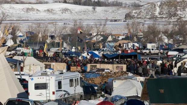 Standing Rock Leader Asks Protesters To Go Home Promo Image