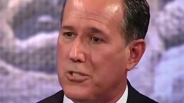 Rick Santorum Tells Immigrant To Leave Country, Return (Video) Promo Image