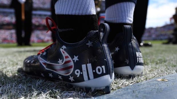 NFL Fines Avery Williamson For Wearing 9/11 Cleats (Photos) Promo Image