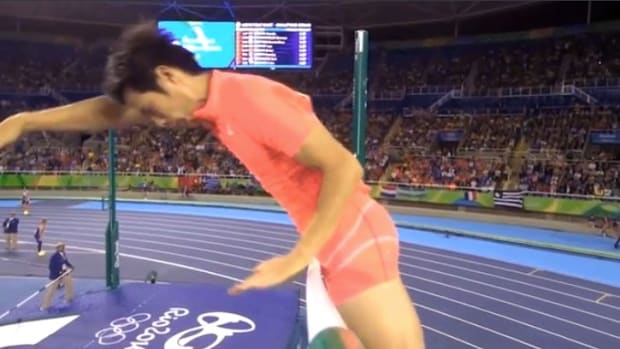 Olympic Pole Vaulter Thwarted By Own Penis (Video) Promo Image