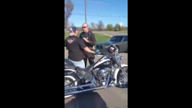 Unexpected Encounter Between Police Officer, Biker Goes Viral (Video) Promo Image