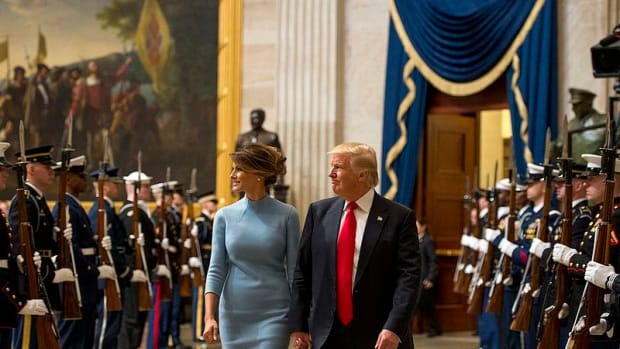 Donald And Melania Trump Hold Hands After Controversy (Photos) Promo Image