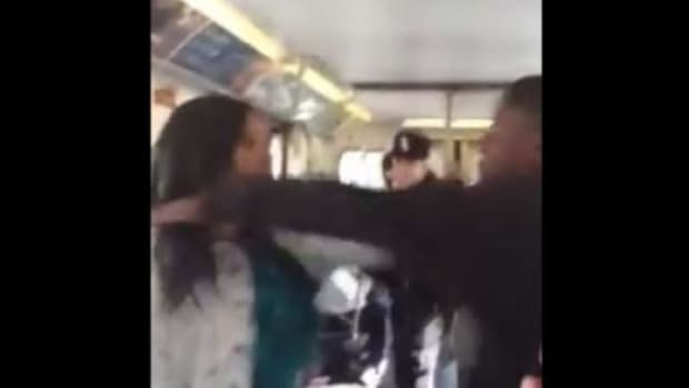 Teen On Subway Gets In Mother's Face, Shoves Her -- Then She Pulls Something Out Of Her Purse (Video) Promo Image