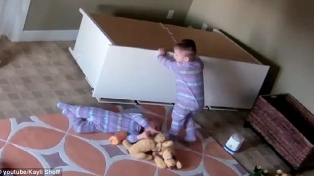 Toddler Saves Brother From Fallen Dresser (Video) Promo Image