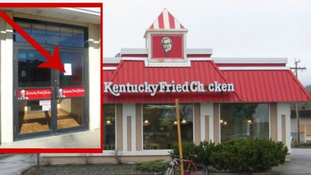 KFC Customers Shocked By Sign On Front Door (Photo) Promo Image