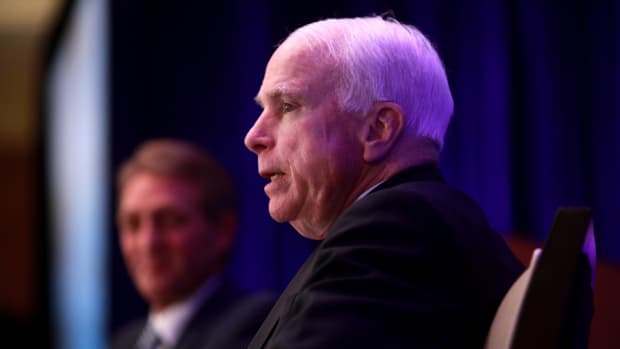 McCain Compares Trump's Press Attacks To Dictatorship Promo Image