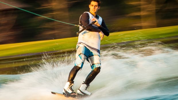 Wakeboarding Dad Saves Daughter From Falling (Video) Promo Image