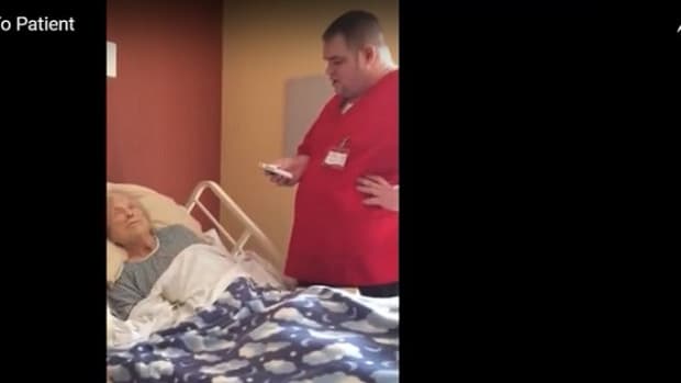 Hospice Worker Comforts Patient Through Song (Video) Promo Image