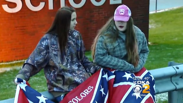 Students Protest Ban On Confederate Flag Clothing (Video) Promo Image