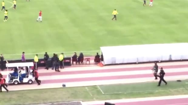 Police Chase Soccer Star At World Cup (Video) Promo Image